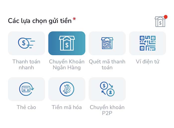 Các phương thức gửi tiền tại BK8 qua ngân hàng địa phương